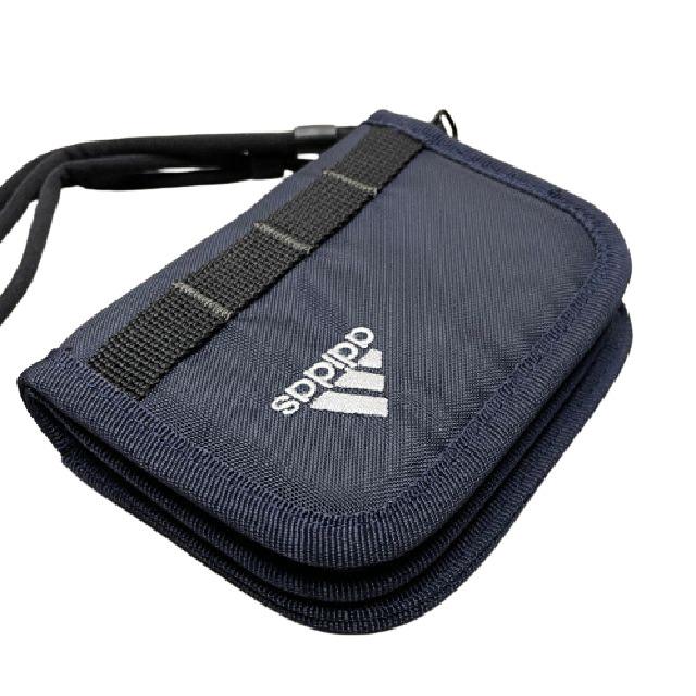 adidas（アディダス） メンズ二つ折り財布 ラウンドファスナー二つ折り
