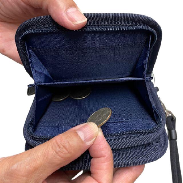 adidas（アディダス） メンズ二つ折り財布 ラウンドファスナー二つ折り