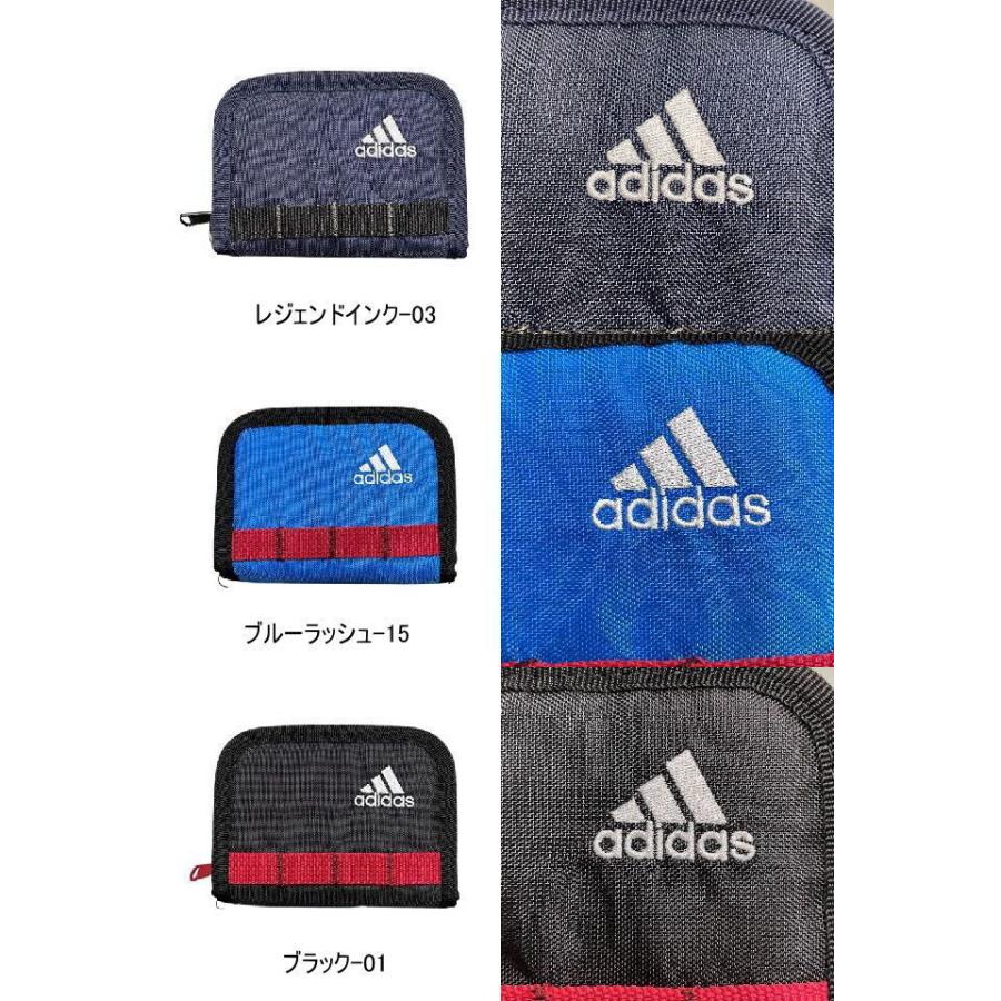 adidas（アディダス） メンズ二つ折り財布 ラウンドファスナー二つ折り