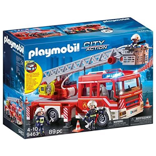 ダークブラウン Playmobil Fire Truck Ladder[並行輸入品] - その他おもちゃ