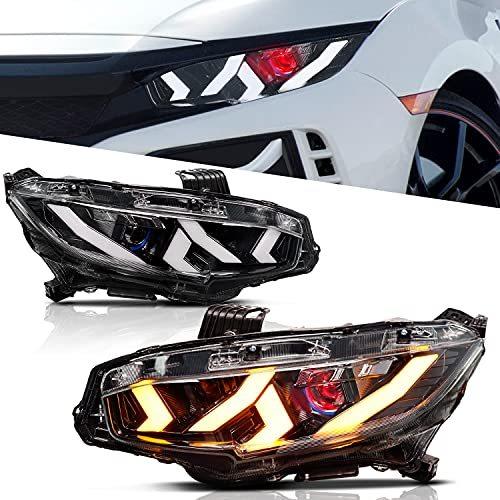 メーカー包装済 Archaic Full Led Headlights Assembly For 10th Gen Honda Civic 16 He 人気満点 Turningheadskennel Com