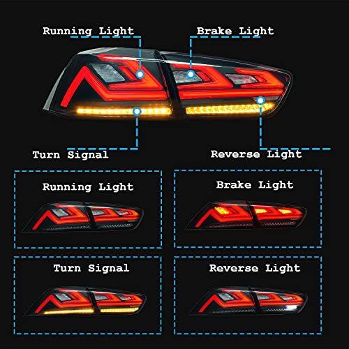 卓抜 生活雑貨の店マシューInginuity Time LED Tail Lights For Mitsubishi Lancer  Lancer EVO 2008-2017 - 1