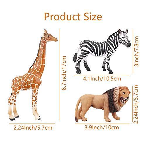 ライオン 象 野生動物フィギュアセット 2 6インチ 12個 リアルなジャングル動物 動物園の動物フィギュア Toymany キリン ケ チンパンジー 乗り物 ミニチュア 最安値に挑戦 Themtransit Com
