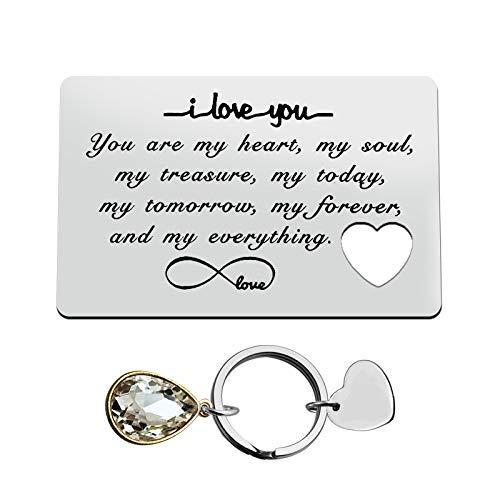 彼へのバレンタインデーギフト 刻印財布 彼氏 夫への挿入カード 婚約記念日 カード 彼へのギフト クリスマス 誕生日ギフト I Love Youカード Om345cwm9t Colegiocardenalsancha Edu Co