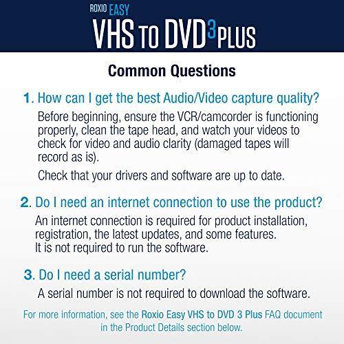 Roxio Easy VHS to DVD 3 Plus | VHS, Hi8, V8 Video to DVD or Digital Convert  :YS0000036431801887:生活雑貨の店マシュー - 通販 - Yahoo!ショッピング