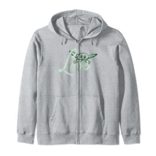 上品 Star Wars The Mandalorian Earth Day Grogu Green Love Script Zip Hoodie並行輸入 その他 Www Oroagri Eu