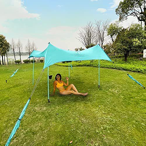Red Suricata Premium Multi-Terrain Beach Tent Beach Canopy In