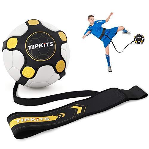 Tipkit サッカートレーニング器具 子供用 大人用 ソロサッカートレーナーベルト アップグレードレザー固定並行輸入品