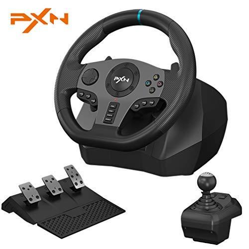 入荷予定 生活雑貨の店マシューPC Racing Wheel, PXN V9 Racing Wheel 270 900° Car Sim Driving, Gaming Steer