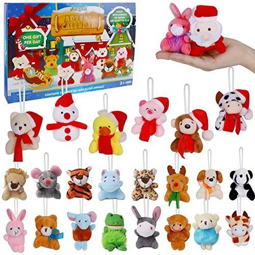 【2021秋冬新作】 Animal Mini Kids, for 2021 Calendar Advent Juegoal Plush Differ 24 with Toy カレンダー