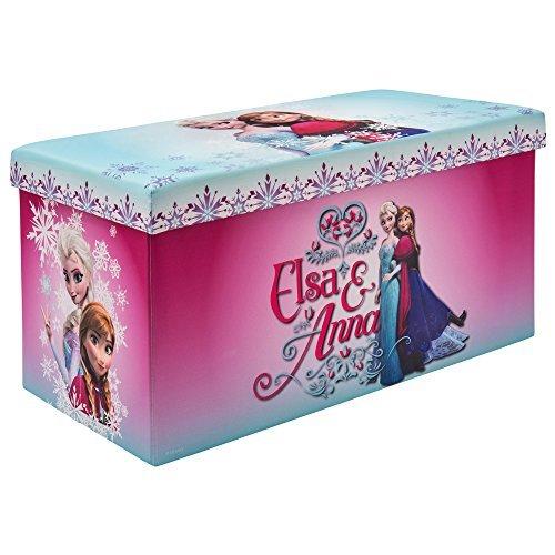 新作人気 Anna and Elsa Frozen Storage Licens Officially Chest, Toy and Ottoman Bench トイストーリー