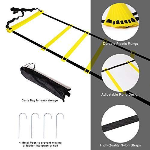 送料0円 スピードサッカートレーニングラダー アジリティラダー 12段 Seisso フィットネスを向上させるエクササイズ機器 フッ 素早くフットワークをアップ その他関連グッズ Safecity uiginfo Com