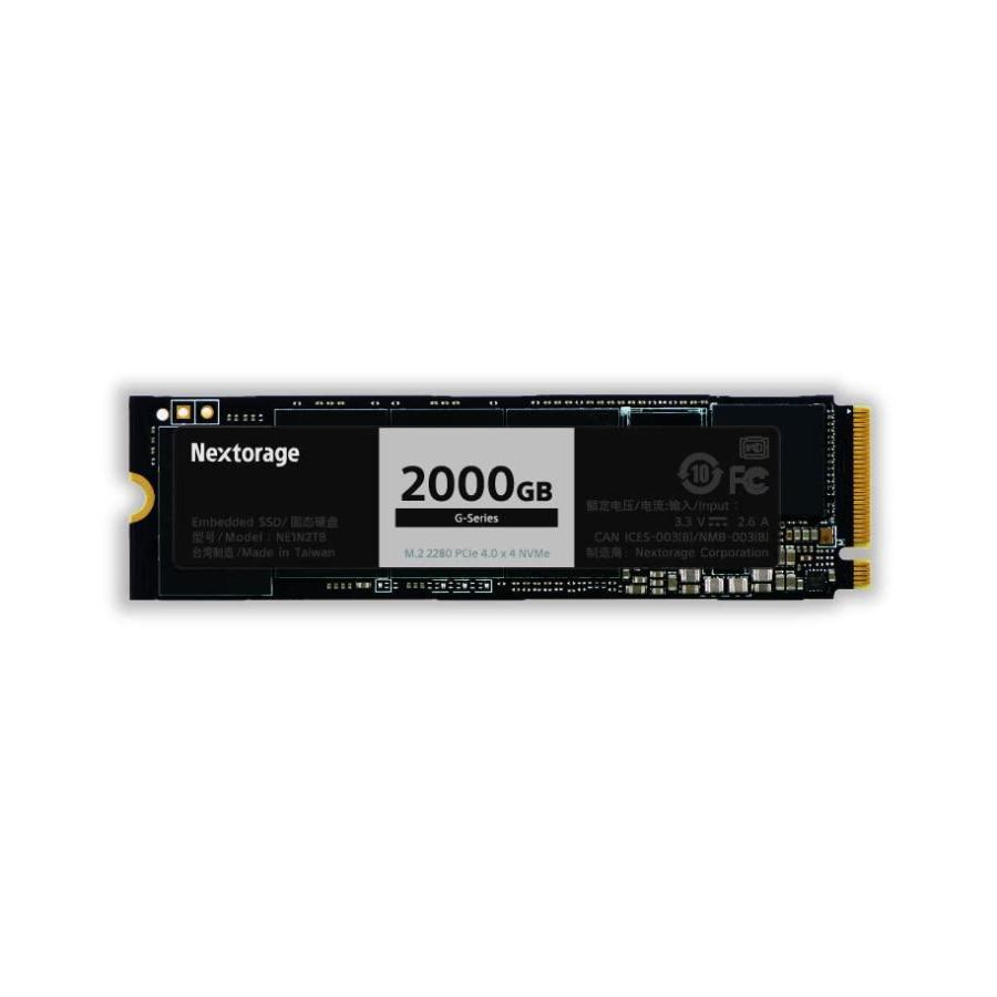 使用6時間】Nextorage Gシリーズ NE1N2TB/GHNEL M 2 NVMe Gen4 SSD 2TB