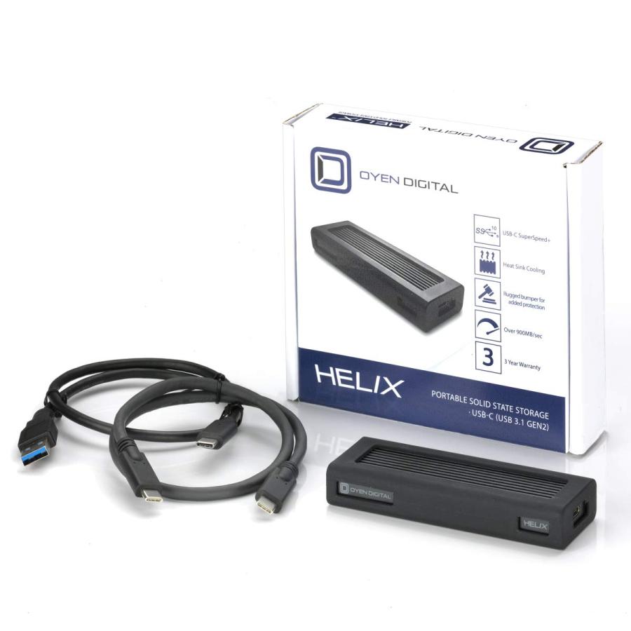 2021【2021Oyen Digital Helix Dura 1TB USB-C NVMe Portable SSD, Up