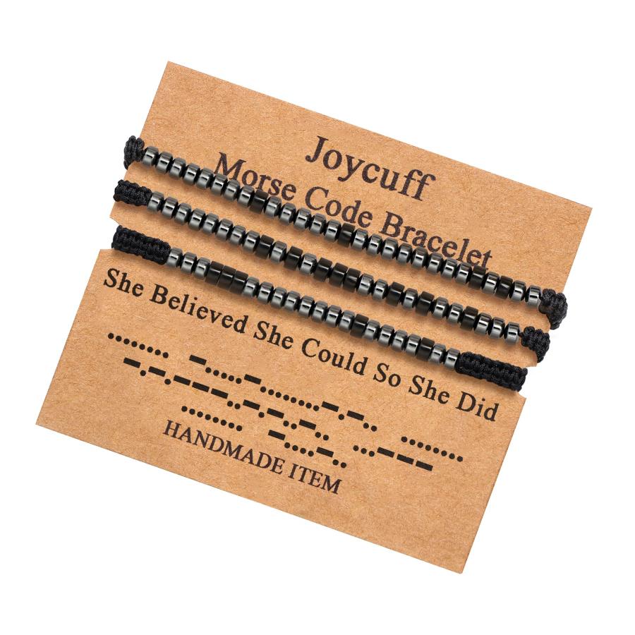 JoycuFF Bracelets for Women Unique Funny Motivational Encouragement