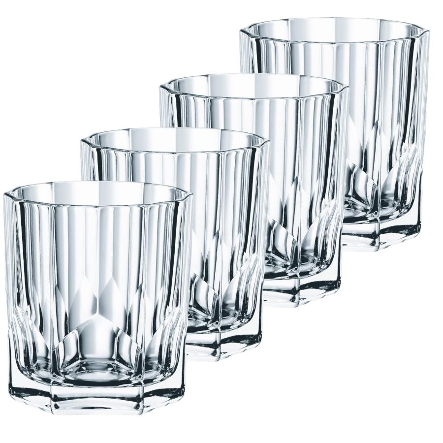 Nachtmann Aspen Collection Whisky Glass, Set of 4, Crystal Double Old