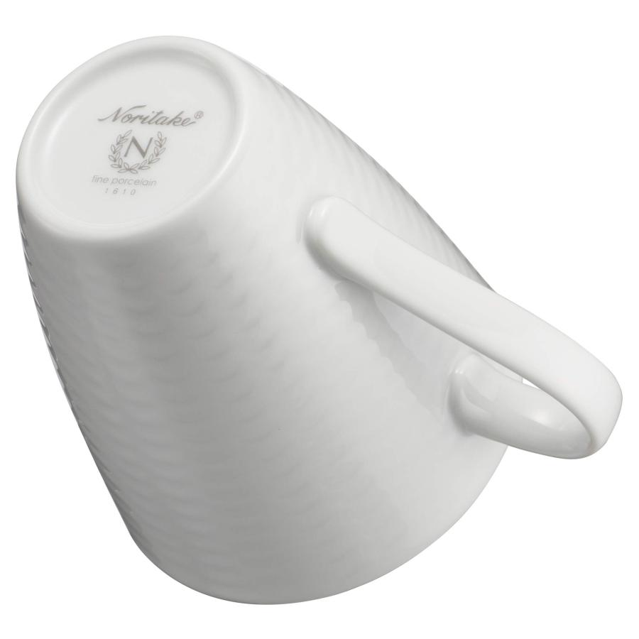 Noritake P5355L/1610 Mug, Pair Set, 10.2 fl oz (295 cc), Lismo White