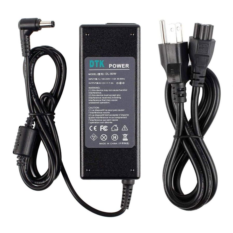 DTK 12V 7.5A 90W AC Adapter Charger Supply Power for LCD TFT Monitors