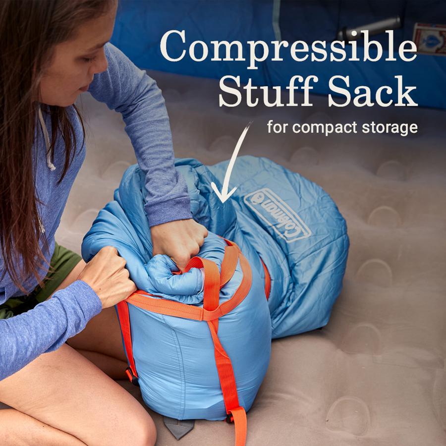 Coleman (コールマン) ビッグベイ マミー型寝袋 涼しい天候 -4°F/10°Fキャンプ用寝袋 大人用... 4[並行輸入品] Coleman 4[並行輸入品]