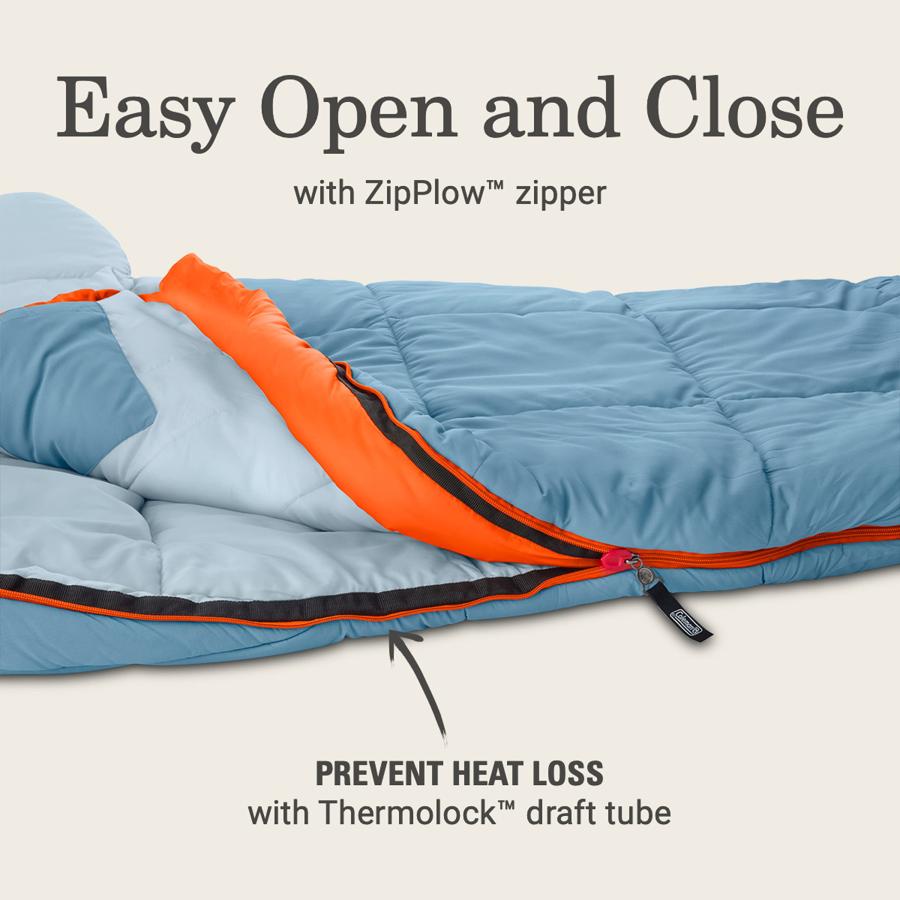 Coleman (コールマン) ビッグベイ マミー型寝袋 涼しい天候 -4°F/10°Fキャンプ用寝袋 大人用... 4[並行輸入品] Coleman 4[並行輸入品]