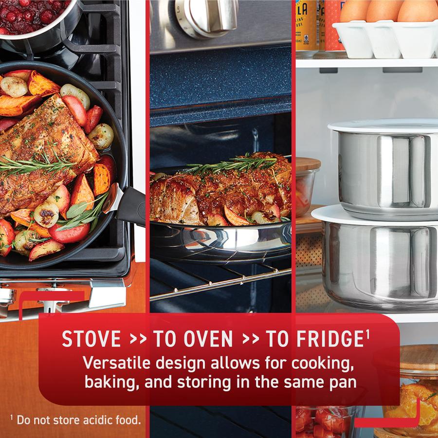 Tfal Ingenio Stainless Steel Cookware Set 4 Piece Induction Stackable