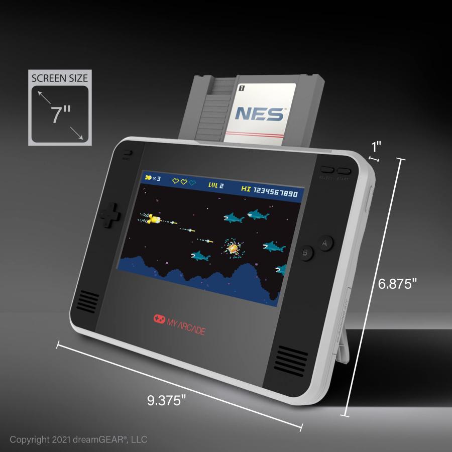 7インチスクリーン搭載 (FC用互換機) My Arcade RetroChamp - レトロゲーム ポータブルゲーム機 HDMI HD TV...[並行輸入品] Arcade FC用互換機 My RetroChamp レトロゲーム ポータブルゲーム機 HDMI HD NES