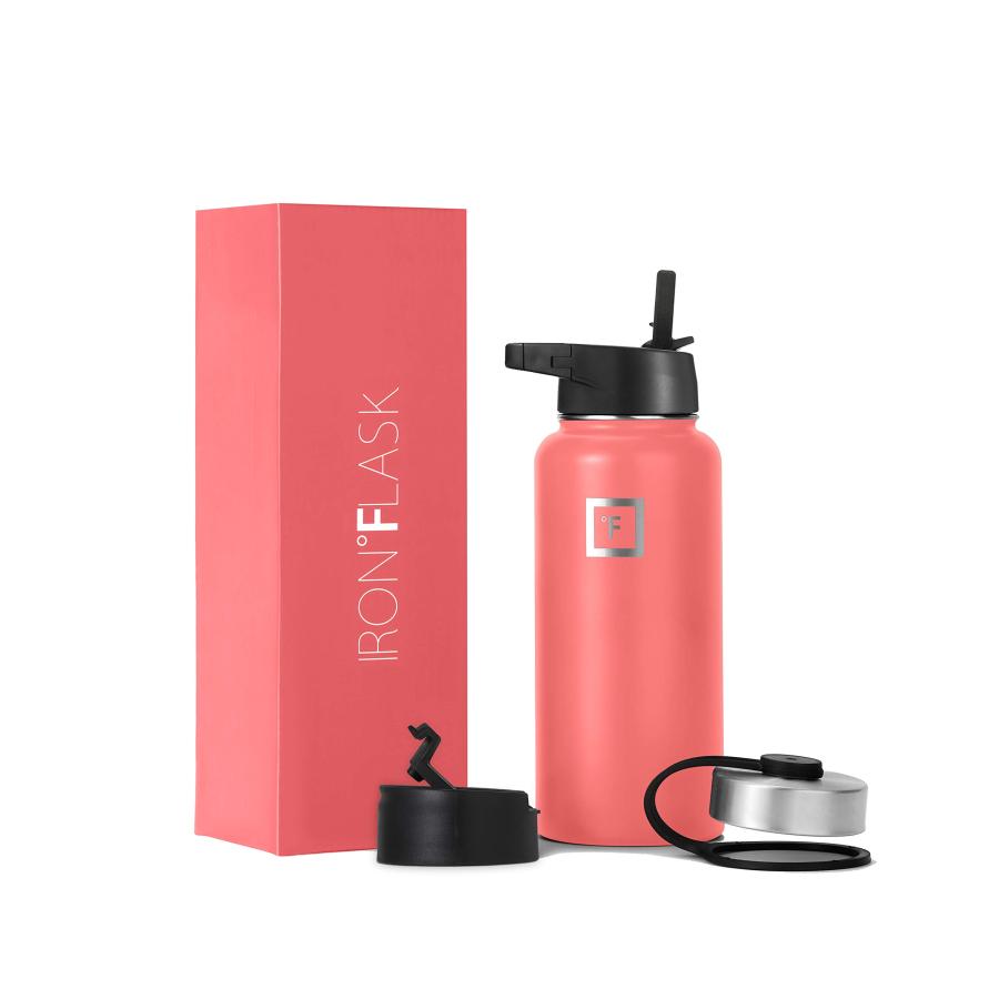 Iron Flask (アイアンフラスコ) スポーツウォーターボトル ? 14オンス 18オンス 22オンス 32オンス... 24[並行輸入