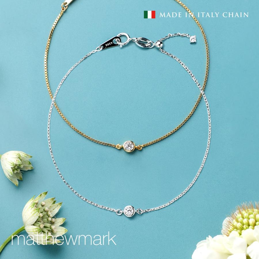 ブレスレット レディース ジルコニア チェーンブレスレット K18 ブレスレット レディース ジルコニア チェーンブレスレット K18