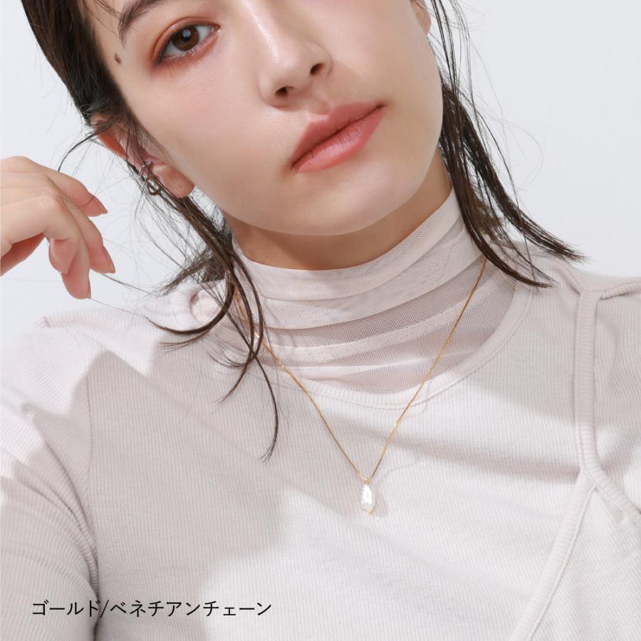 ネックレス レディース バロック パール パールネックレス K18 18K 18 