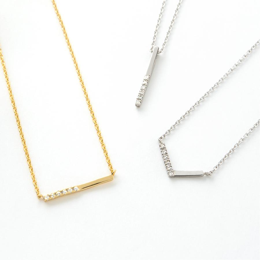 ネックレス レディース ライン バー あずき ベネチアン ゴールド