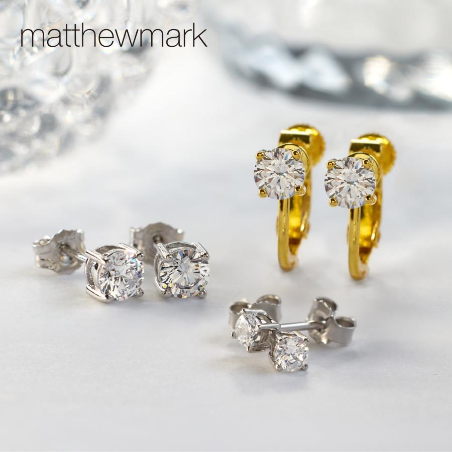 ピアス イヤリング レディース ラウンド 一粒 ジルコニア 18金 18K K18 