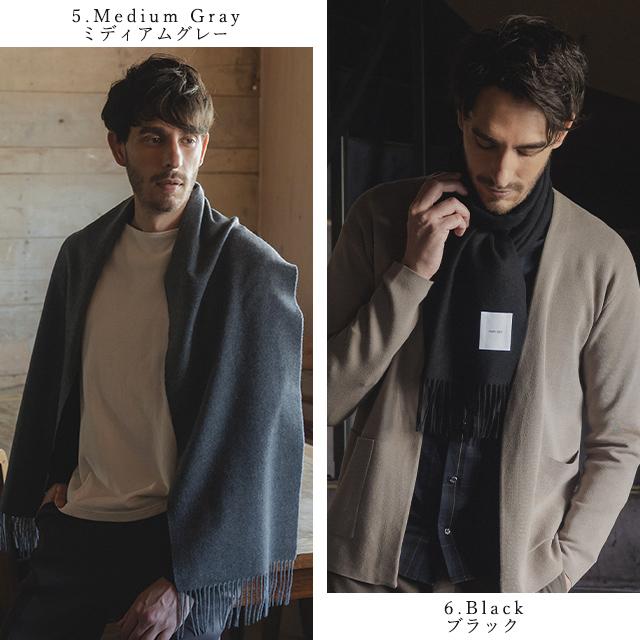 GIORGIO ARMANI メンズウール100%マフラー　グレー　極美品 2025年最新】Giorgio Armani メンズ マフラーの人気アイテム