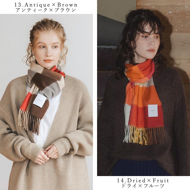 matti totti 100%カシミヤ ストール チェック柄 matti totti】カシミヤ100% ストール 大判 レディース