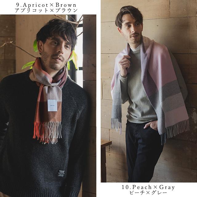 matti totti カシミヤ マフラー 100% 大判 メンズ ブランド