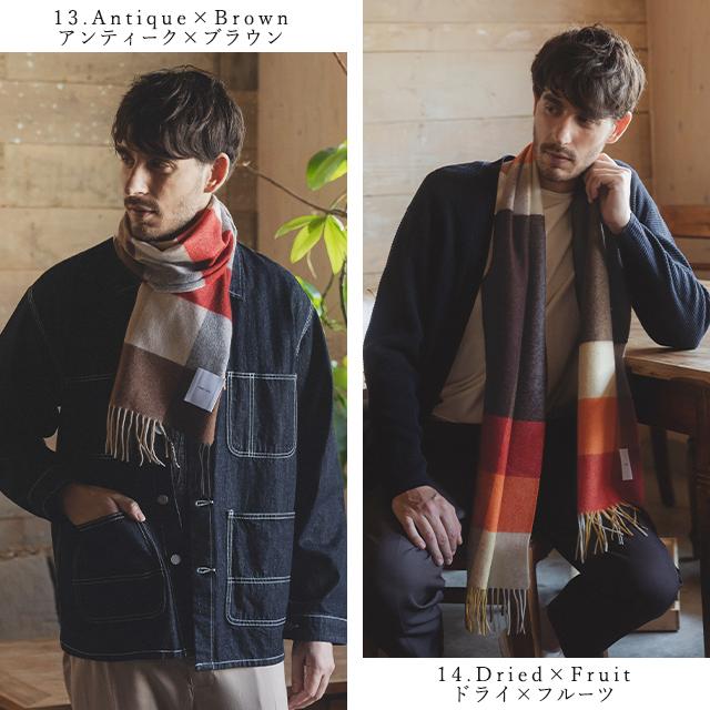 @あきさん@専用matti totti 100%カシミヤ マフラー 赤 チェック matti totti カシミヤ マフラー 100% 大判 メンズ ブランド