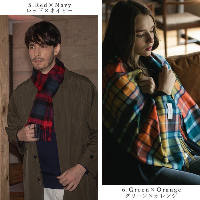 matti totti カシミヤ マフラー 100% 大判 レディース メンズ チェック