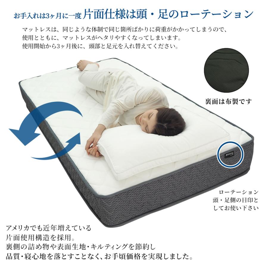 ベッドアンドマットレス マットレス セミダブル ポケットコイル 世界