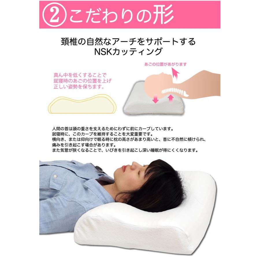 ベッドアンドマットレス 枕 まくら 低反発 フォーム 横向き