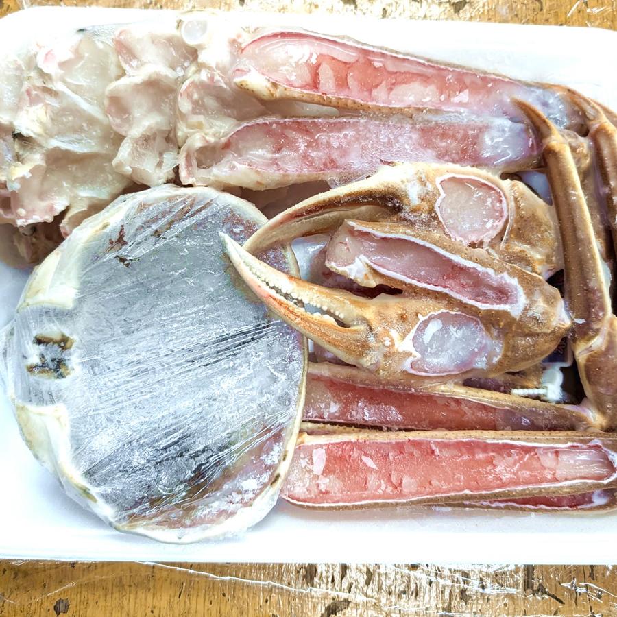 ≪数量限定≫調理済・活〆松葉がに鍋セット だし付き（冷凍）約3-4人用　地物の蟹を鍋用に捌きました。（松葉かに、松葉カニ、松葉ガニ）