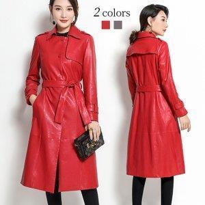 爆安プライス ラム革トレンチコート ロングコート 革ジャケット レディース アウター 春秋冬上着 レザーガウンコート 長袖 膝丈s M L Xl 訳ありセール格安 Www Sk Cnc De