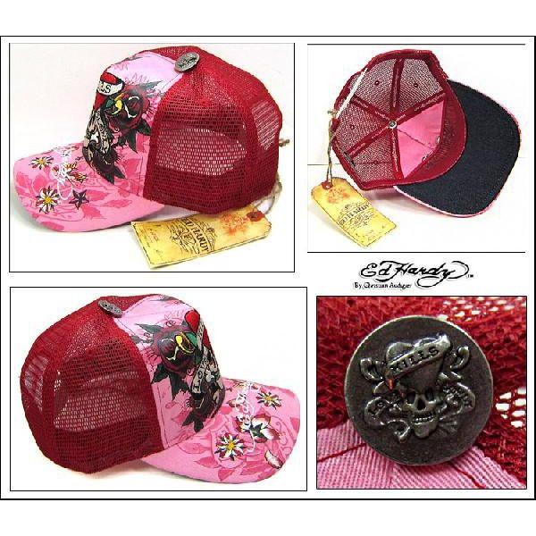 Ed Hardy エドハーディー CAP キャップ LKS ラブキル＆ローズ R1P0HA8D(54) あすつく｜maturi-japan｜03