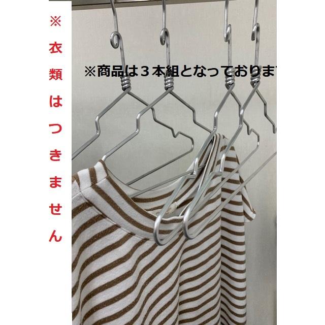 アルミハンガー 軽量 回転式 サビない 3本組 ＜日本製＞ 数量限定 濡れ