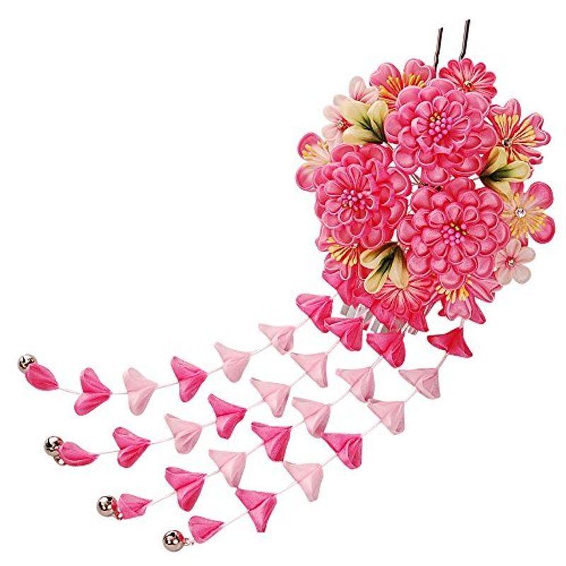 ー品販売 浴衣 卒業式 振袖 成人式 桃色かんざし ピンク つまみ細工 着物 髪型 簪 和装 かんざし 髪飾り Www 11thspace Com