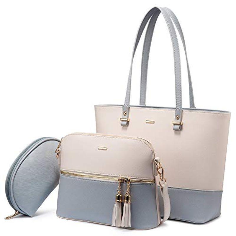バッグ レディース トートバッグ ショルダーバッグ ハンドバッグ 通勤 鞄女性用 3点セット 切り替え色 底鋲 ビジネス 入学式 誕生 マツタケストアー2号店 通販 Yahoo ショッピング