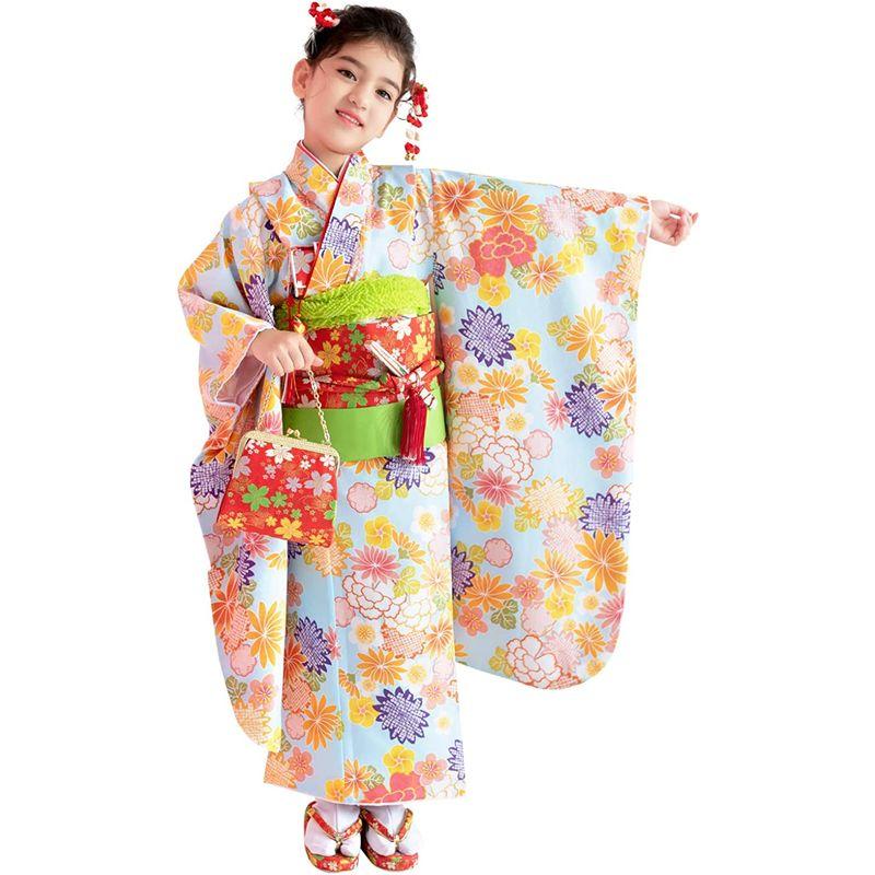 日本早割 キョウエツ 七五三 着物 7歳 女の子 フルセット (着物、伊達
