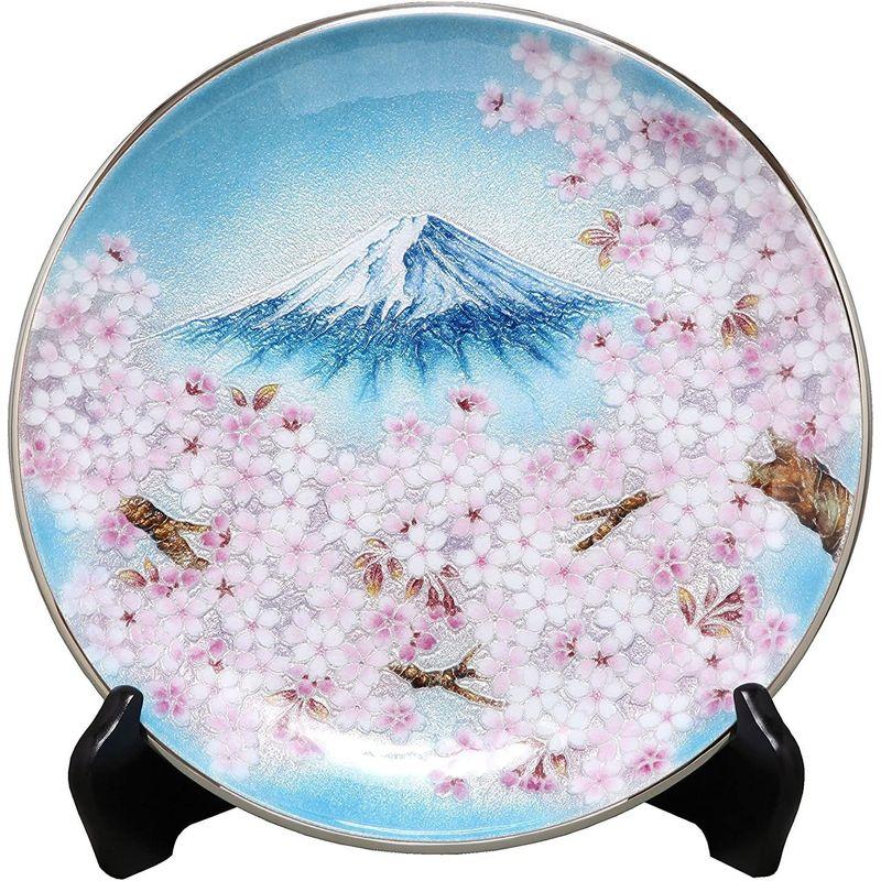 今年も話題の 七宝焼 10 丸富士桜 飾り皿 106-01 バーベキュー、調理