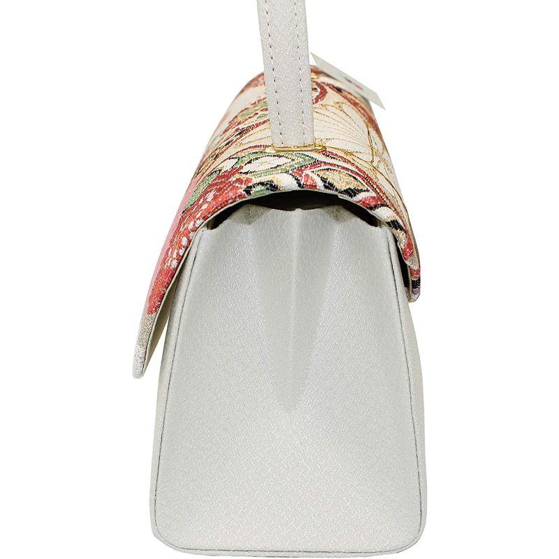 大人気の 西陣織 草履バッグセット(F) 白梅 フォーマル な着物に最適