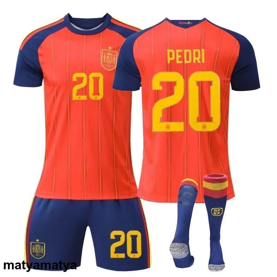 2026 スペインホームユニフォーム 4 番クバシ ペドリ 19 番ヤマル
