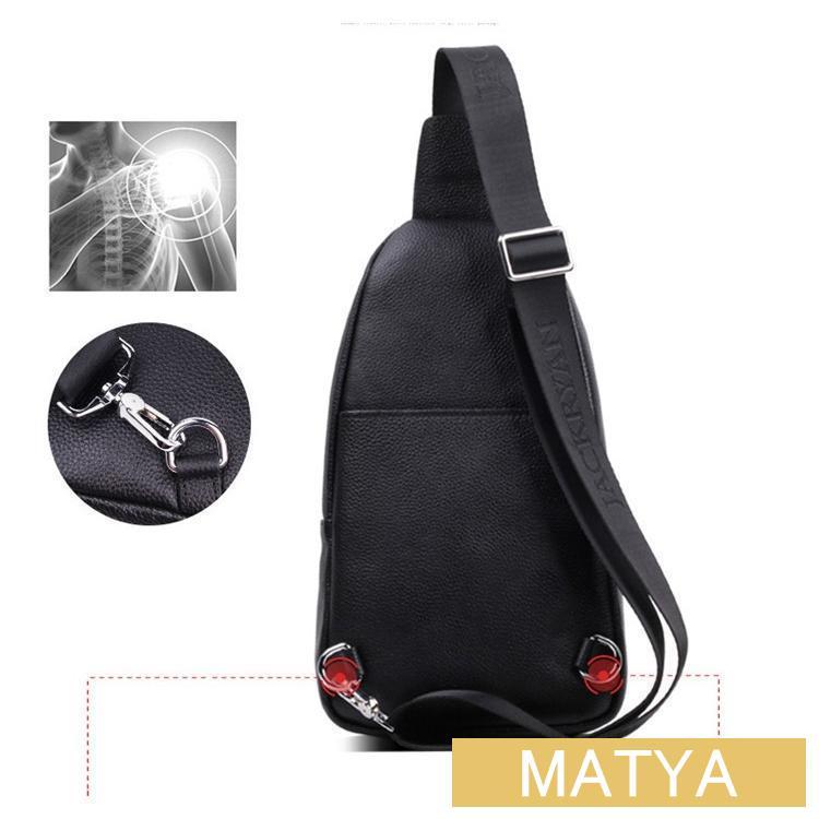 ボディバッグ メンズ 本革　2way 縦型　斜め掛け　ショルダーバッグ 自転車　鞄 レザー　ワンショルダー カジュアル 機能性_4