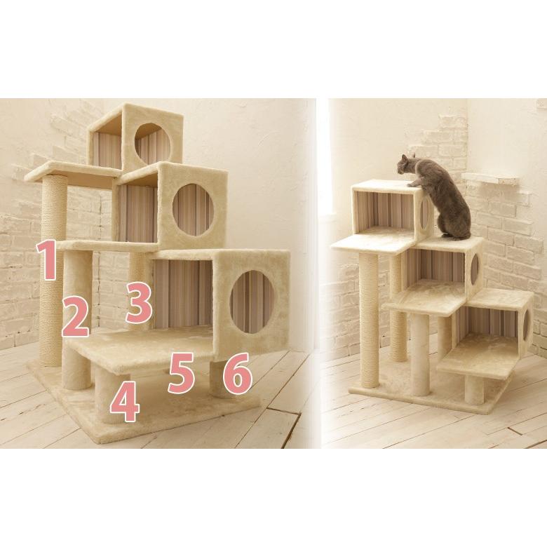 キャットタワー 据え置き シニア猫 ハンモック取付可 省スペース キャットタワー 据え置き シニア猫 ハンモック取付可 省スペース